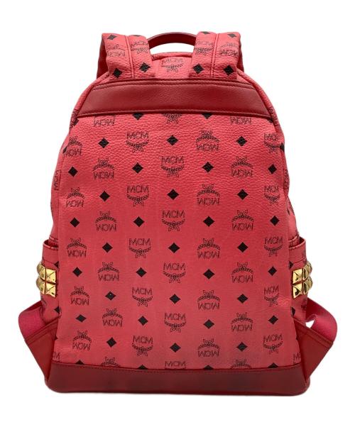 MCM（エムシーエム）MCM (エムシーエム) スタッズリュック ピンクの古着・服飾アイテム