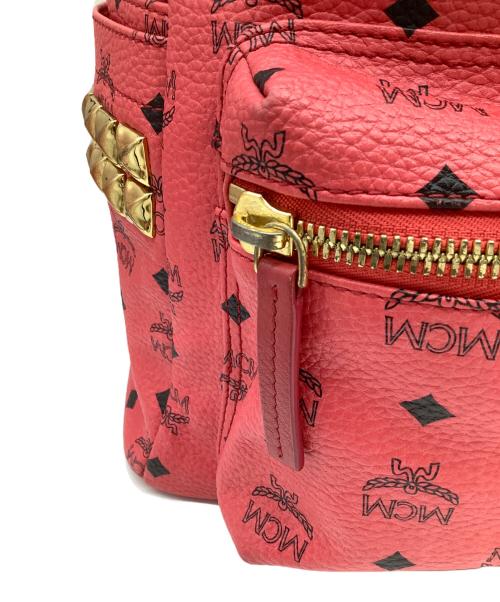 MCM（エムシーエム）MCM (エムシーエム) スタッズリュック ピンクの古着・服飾アイテム
