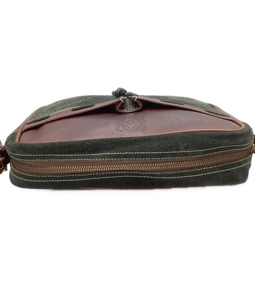 LOEWE MADRID（ロエベ）LOEWE MADRID (ロエベ) ショルダーバッグ ブラウン×グリーンの古着・服飾アイテム