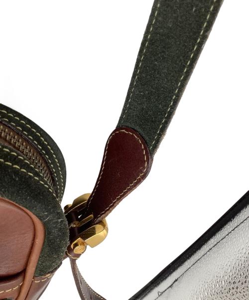 LOEWE MADRID（ロエベ）LOEWE MADRID (ロエベ) ショルダーバッグ ブラウン×グリーンの古着・服飾アイテム
