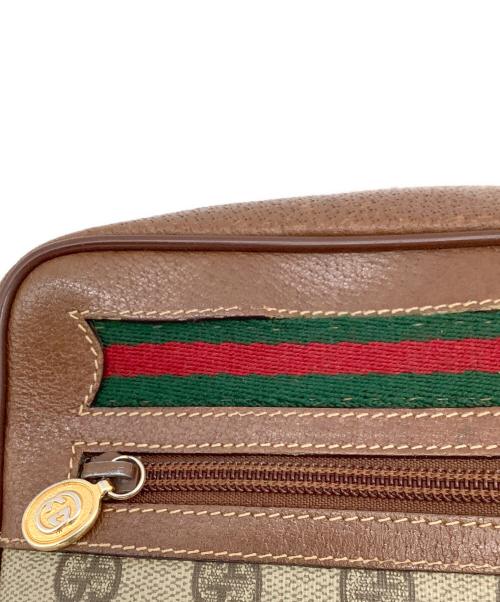 GUCCI（グッチ）GUCCI (グッチ) ショルダーバッグ ベージュ×ブラウンの古着・服飾アイテム