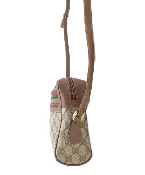 GUCCI（グッチ）GUCCI (グッチ) ショルダーバッグ ベージュ×ブラウンの古着・服飾アイテム