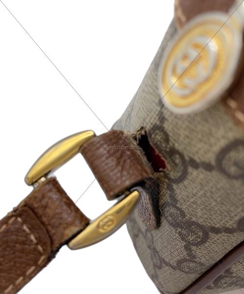 GUCCI（グッチ）GUCCI (グッチ) ショルダーバッグ ベージュ×ブラウンの古着・服飾アイテム