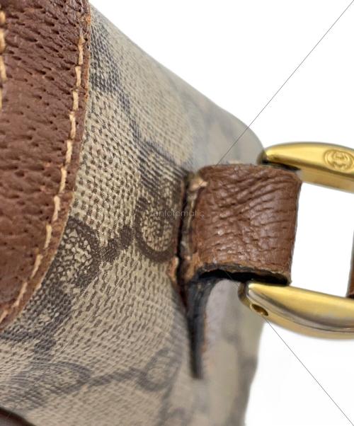 GUCCI（グッチ）GUCCI (グッチ) ショルダーバッグ ベージュ×ブラウンの古着・服飾アイテム
