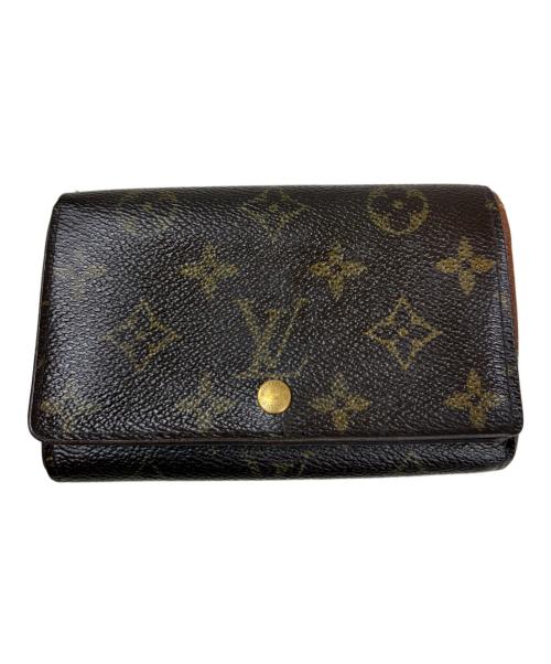 LOUIS VUITTON（ルイ ヴィトン）LOUIS VUITTON (ルイ ヴィトン) 2つ折り財布 ポルトモネ・ビエ・トレゾール モノグラム ブラウンの古着・服飾アイテム
