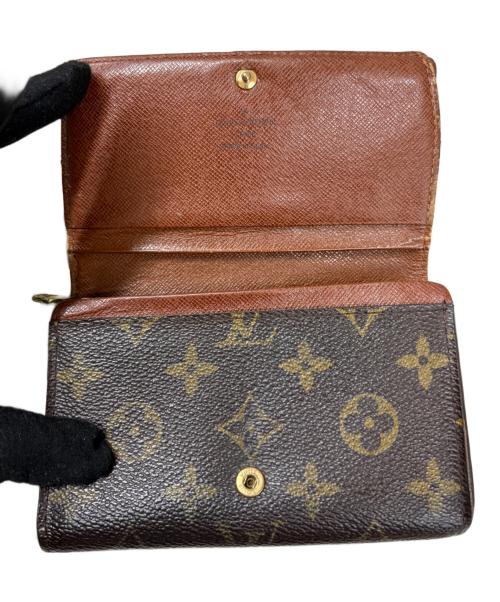 LOUIS VUITTON（ルイ ヴィトン）LOUIS VUITTON (ルイ ヴィトン) 2つ折り財布 ポルトモネ・ビエ・トレゾール モノグラム ブラウンの古着・服飾アイテム