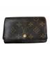 LOUIS VUITTON（ルイ ヴィトン）の古着「2つ折り財布 ポルトモネ・ビエ・トレゾール モノグラム」｜ブラウン