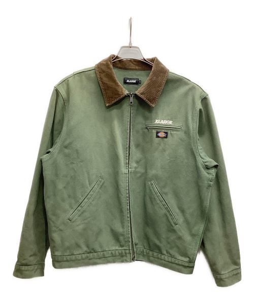 X-LARGE（エクストララージ）X-LARGE (エクストララージ) Dickies (ディッキーズ) ワークジャケット カーキ サイズ:Mの古着・服飾アイテム