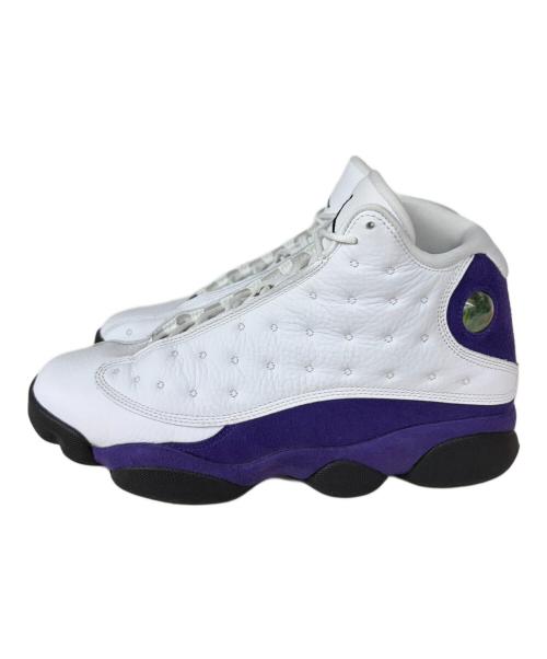 NIKE（ナイキ）NIKE (ナイキ) AIR JORDAN 13 RETRO LAKERS ホワイト×パープル サイズ:US10.5の古着・服飾アイテム