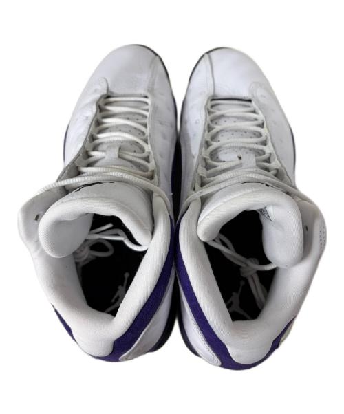 NIKE（ナイキ）NIKE (ナイキ) AIR JORDAN 13 RETRO LAKERS ホワイト×パープル サイズ:US10.5の古着・服飾アイテム