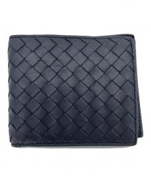 BOTTEGA VENETA（ボッテガベネタ）の古着「2つ折り財布」｜ネイビー