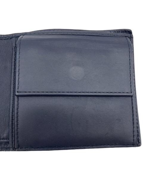 BOTTEGA VENETA（ボッテガベネタ）BOTTEGA VENETA (ボッテガベネタ) 2つ折り財布 ネイビーの古着・服飾アイテム