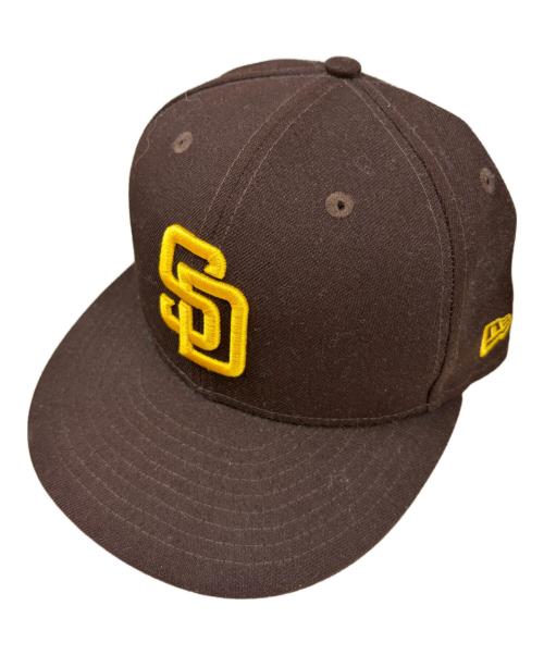 New Era（ニューエラ）New Era (ニューエラ) 59FIFTY SANDIEGO PADRES ブラウン サイズ:SIZE 7 1/4(57.7cm)の古着・服飾アイテム
