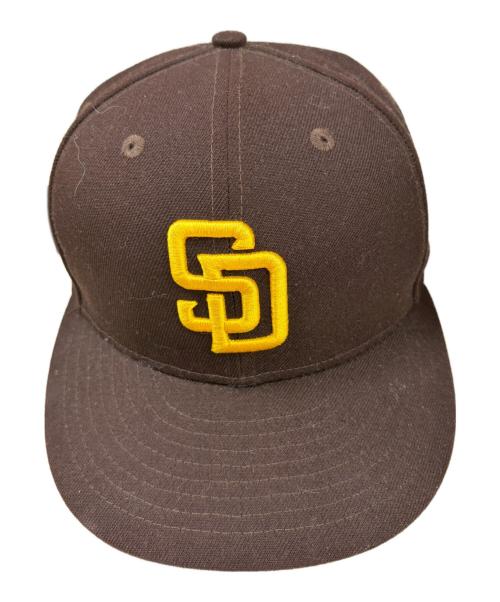 New Era（ニューエラ）New Era (ニューエラ) 59FIFTY SANDIEGO PADRES ブラウン サイズ:SIZE 7 1/4(57.7cm)の古着・服飾アイテム