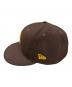 中古・古着 New Era (ニューエラ) 59FIFTY SANDIEGO PADRES ブラウン サイズ:SIZE 7 1/4(57.7cm)：3500円