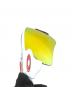 中古・古着 OAKLEY (オークリー) 偏向サングラス ホワイト×オレンジ：8000円