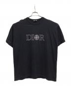 Dior×STONE ISLANDディオール×ストーンアイランド）の古着「ロゴエンブロイダリーTシャツ」｜ブラック