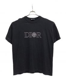 Dior×STONE ISLAND（ディオール×ストーンアイランド）の古着「ロゴエンブロイダリーTシャツ」｜ブラック
