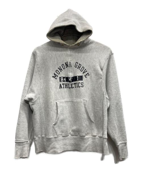 Champion REVERSE WEAVE（チャンピオン リバース ウィーブ）Champion REVERSE WEAVE (チャンピオン リバース ウィーブ) プルオーバーパーカー グレー サイズ:Mの古着・服飾アイテム