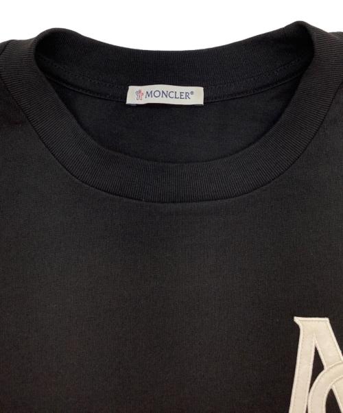 MONCLER（モンクレール）MONCLER (モンクレール) 半袖カットソー ブラック サイズ:Sの古着・服飾アイテム