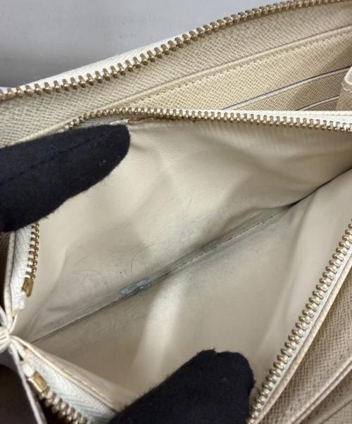 LOUIS VUITTON（ルイ ヴィトン）LOUIS VUITTON (ルイ ヴィトン) 長財布 ジッピーウォレット ダミエ ホワイトの古着・服飾アイテム