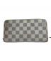 LOUIS VUITTON（ルイ ヴィトン）の古着「長財布 ジッピーウォレット ダミエ」｜ホワイト