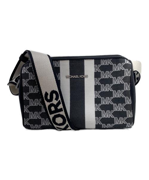 MICHAEL KORS（マイケルコース）MICHAEL KORS (マイケルコース) ショルダーバッグ ブラック×ホワイトの古着・服飾アイテム