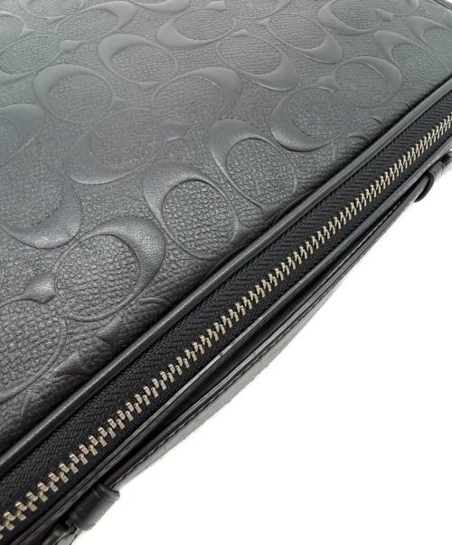 COACH（コーチ）COACH (コーチ) クラッチバッグ シグネチャー ブラックの古着・服飾アイテム