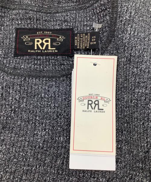 RRL（ダブルアールエル）RRL (ダブルアールエル) ヘンリーネックニット グレー サイズ:XSの古着・服飾アイテム