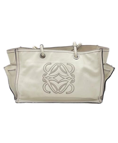 LOEWE（ロエベ）LOEWE (ロエベ) トートバッグ ホワイトの古着・服飾アイテム