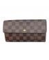 LOUIS VUITTON（ルイ ヴィトン）の古着「ダミエ　ポルトフォイユ・サラ」｜ブラウン