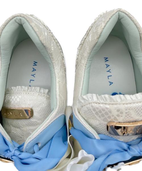 MAYLA（マイラ）Mayla (マイラ) ヒールスニーカー ホワイト サイズ:25cmの古着・服飾アイテム
