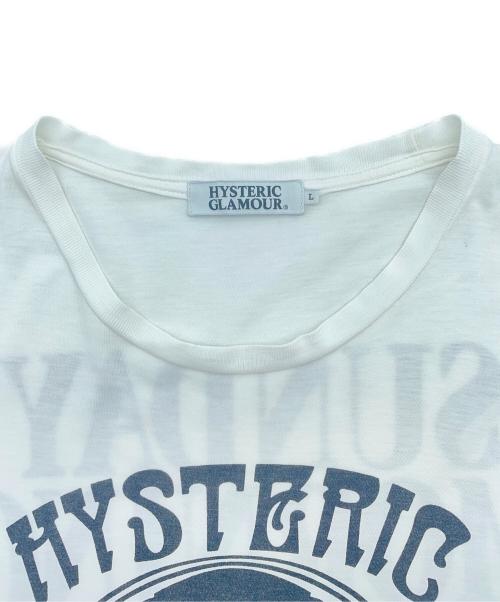Hysteric Glamour（ヒステリックグラマー）Hysteric Glamour (ヒステリックグラマー) 半袖カットソー ホワイト サイズ:Lの古着・服飾アイテム