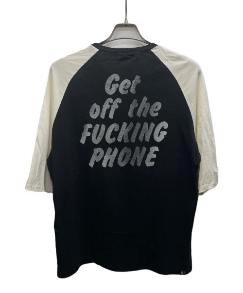 Hysteric Glamour（ヒステリックグラマー）Hysteric Glamour (ヒステリックグラマー) 長袖カットソー ブラック×ホワイト サイズ:Lの古着・服飾アイテム
