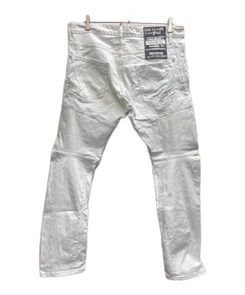 DSQUARED2（ディースクエアード）DSQUARED2 (ディースクエアード) デニムパンツ ホワイト サイズ:52の古着・服飾アイテム