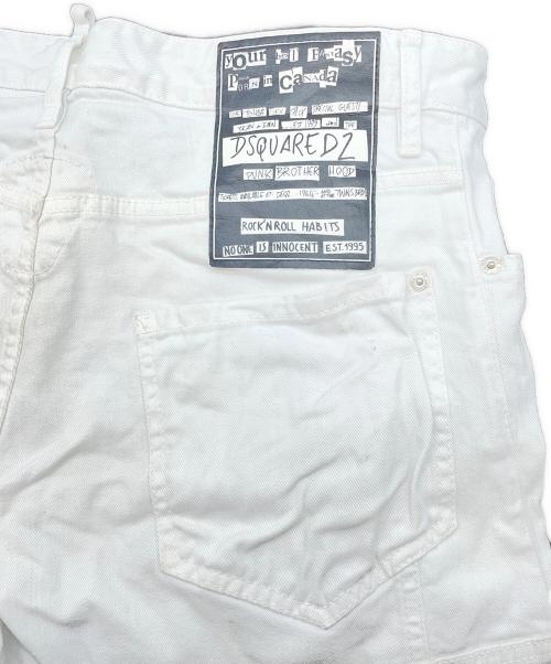 DSQUARED2（ディースクエアード）DSQUARED2 (ディースクエアード) デニムパンツ ホワイト サイズ:52の古着・服飾アイテム