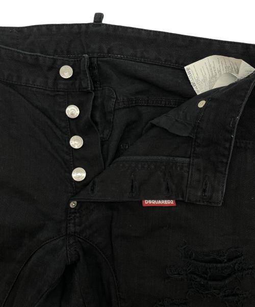 DSQUARED2（ディースクエアード）DSQUARED2 (ディースクエアード) デニムパンツ ブラック サイズ:52の古着・服飾アイテム