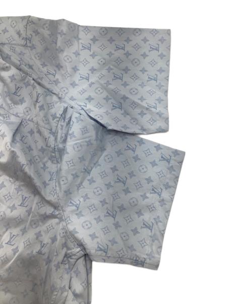 LOUIS VUITTON（ルイ ヴィトン）LOUIS VUITTON (ルイ ヴィトン) 半袖シャツ モノグラム柄 ブルー サイズ:41/16(Lサイズ相当）の古着・服飾アイテム