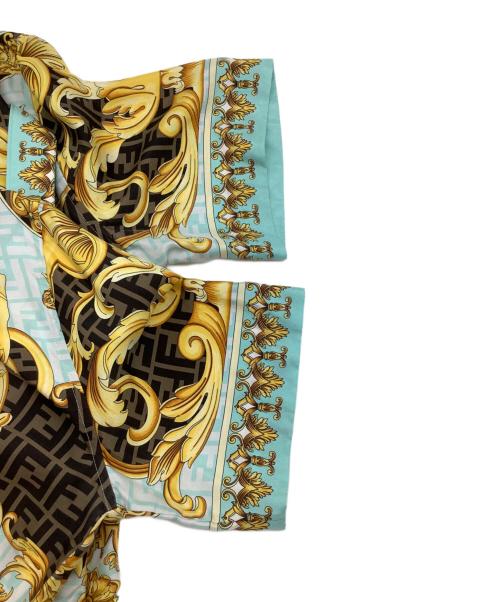 FENDI（フェンディ）FENDI (フェンディ) VERSACE (ヴェルサーチェ) 半袖シャツ ブルー サイズ:サイズ48（M~L相当）の古着・服飾アイテム