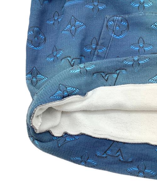 LOUIS VUITTON（ルイ ヴィトン）LOUIS VUITTON (ルイ ヴィトン) プルオーバーパーカー モノグラム柄 ブルー サイズ:SIZE XXLの古着・服飾アイテム