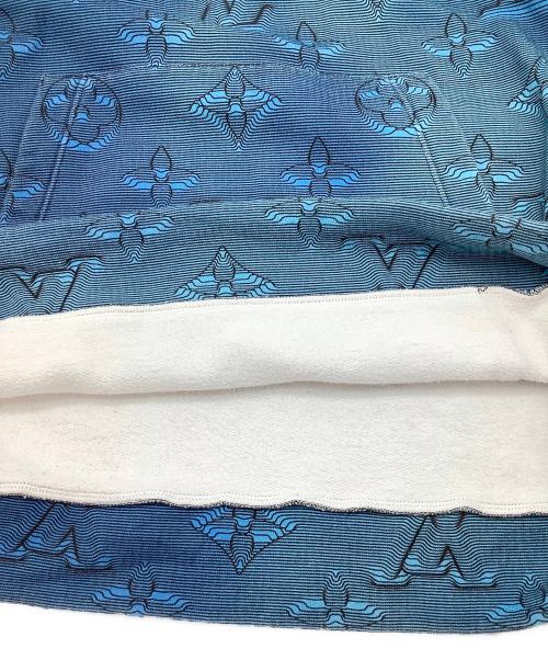 LOUIS VUITTON（ルイ ヴィトン）LOUIS VUITTON (ルイ ヴィトン) プルオーバーパーカー モノグラム柄 ブルー サイズ:SIZE XXLの古着・服飾アイテム