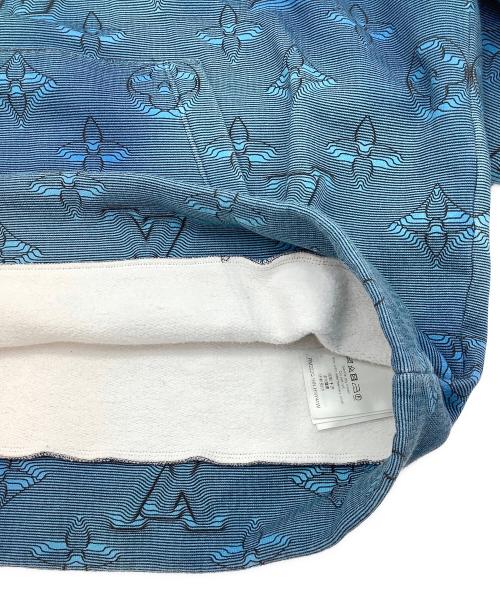 LOUIS VUITTON（ルイ ヴィトン）LOUIS VUITTON (ルイ ヴィトン) プルオーバーパーカー モノグラム柄 ブルー サイズ:SIZE XXLの古着・服飾アイテム