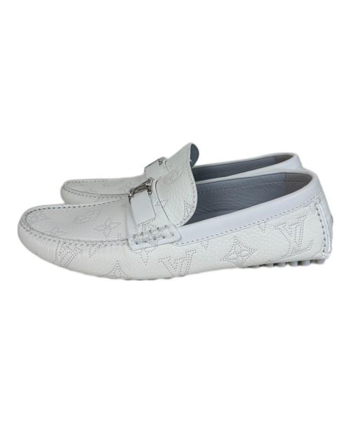 LOUIS VUITTON（ルイ ヴィトン）LOUIS VUITTON (ルイ ヴィトン) ローファー ホッケンハイムライン モノグラム ホワイト サイズ:SIZE 8 1/2の古着・服飾アイテム