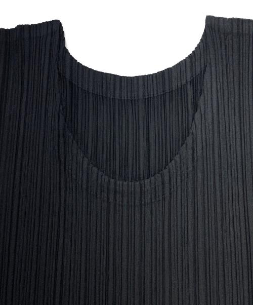 PLEATS PLEASE（プリーツプリーズ）PLEATS PLEASE (プリーツプリーズ) ノースリーブワンピース ブラック サイズ:3の古着・服飾アイテム