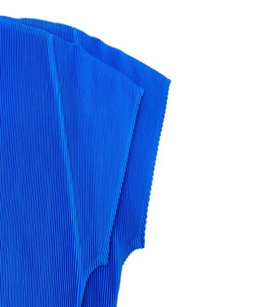 PLEATS PLEASE（プリーツプリーズ）PLEATS PLEASE (プリーツプリーズ) ノースリーブブラウス ブルー サイズ:3の古着・服飾アイテム