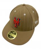 New Eraニューエラ）の古着「59FIFTY LP NY METS」｜ベージュ
