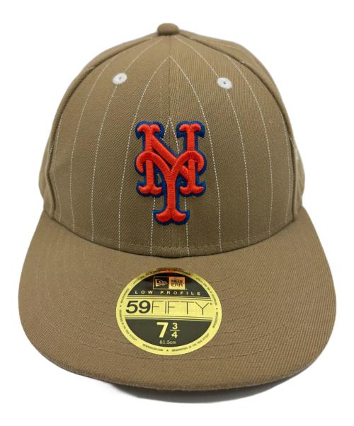 New Era（ニューエラ）New Era (ニューエラ) 59FIFTY LP NY METS  ベージュ サイズ:SIZE 7 3/4(61.5cm)の古着・服飾アイテム