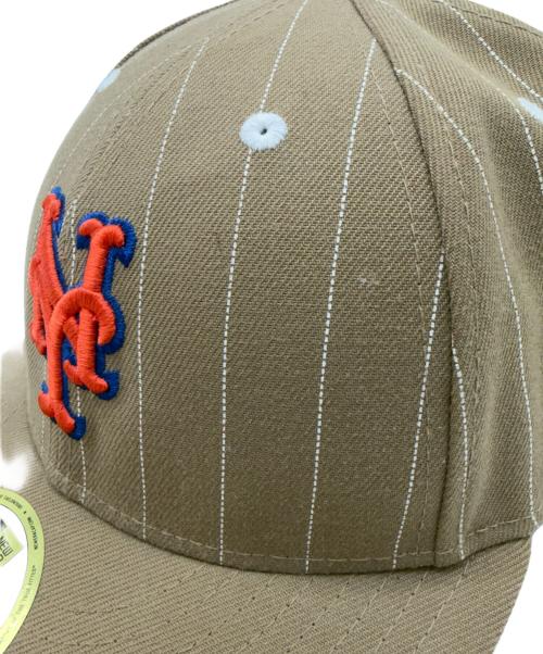 New Era（ニューエラ）New Era (ニューエラ) 59FIFTY LP NY METS  ベージュ サイズ:SIZE 7 3/4(61.5cm)の古着・服飾アイテム