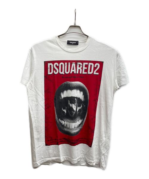 DSQUARED2（ディースクエアード）DSQUARED2 (ディースクエアード) 半袖カットソー ホワイト サイズ:XLの古着・服飾アイテム