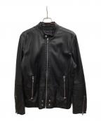 DIESELディーゼル）の古着「レザージャケット」｜ブラック